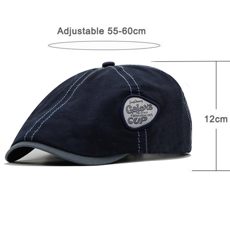 Forward Cap Unisex Japanese Washed Adjustable  British Hat - Image 2