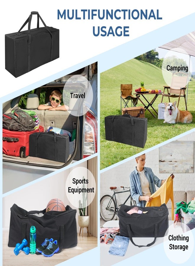 COOLBEBE حقيبة سفر رياضية كبيرة جدًا - حقيبة سفر كبيرة الحجم مزودة بسحاب مُحسّن، متينة ومقاومة للماء، سوداء، 32 × 10 × 14 بوصة، كلاسيكية - Image 2