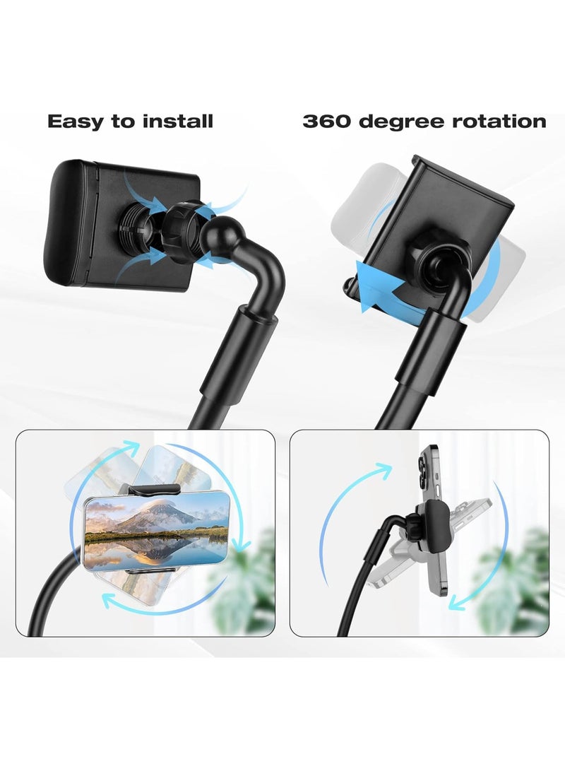 Cell Phone Stand, Neck Cell Phone Holder, Flexible Long Arm Gooseneck Phone Holder for bed, 360 Degree Free Rotation Phone Mount, Universal Multi-Functional Mobile Phone Stand for 4.7''-6.7'' Phone - Image 5