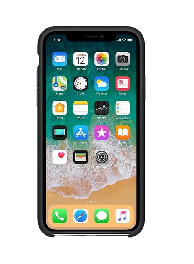 shAyzee Silicone Case Cover For Apple iPhone X Black - Image 2