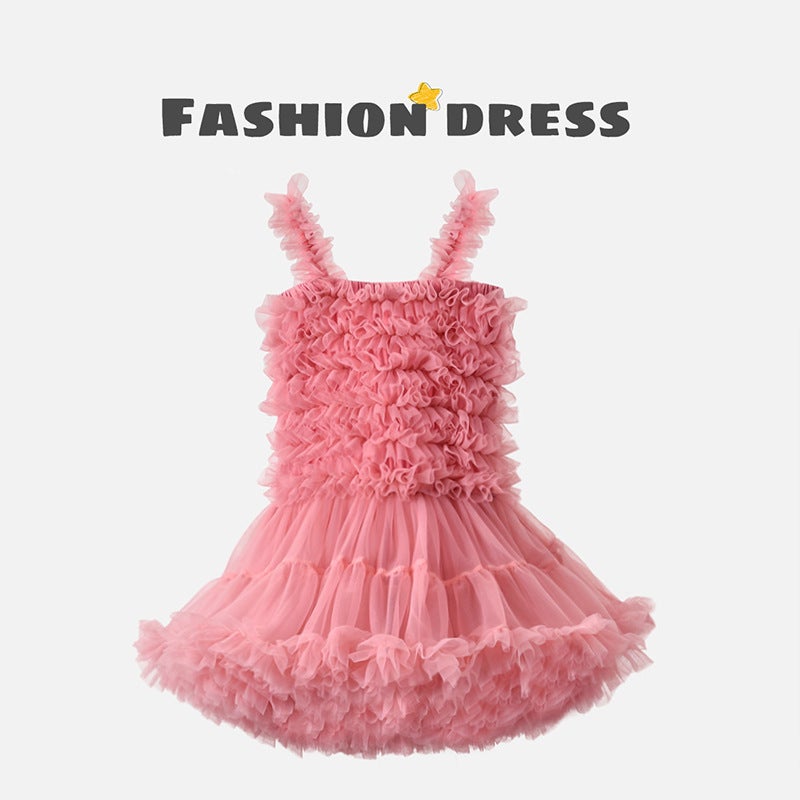 Bunny Girl Tutu Baby Dress Cake Puffy Yarn Birthday Party Children Princess Dress Gown - Image 1