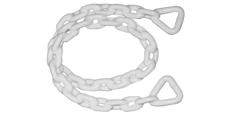 SeaSense Vinyl Coated Anchor Chain 025 Inch x 4Feet White