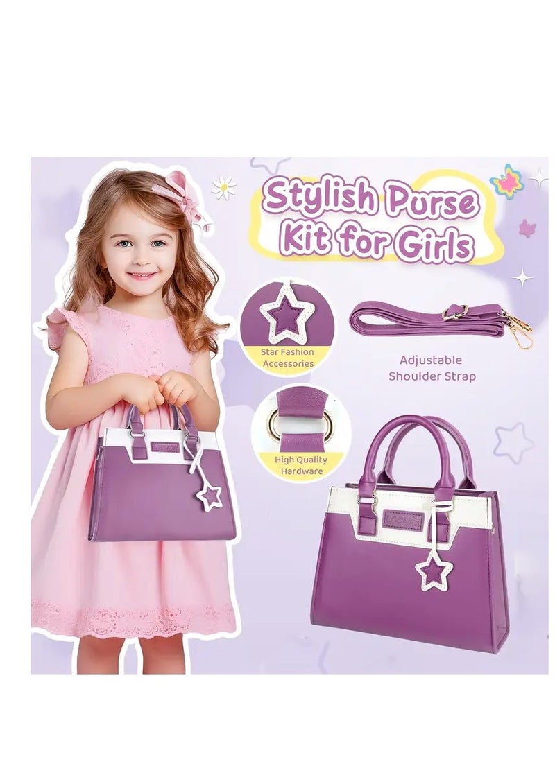 Kids Pretend Play Purse Set, 29 Pieces with Toy Wallet, Handbag, Coins, Cards and Makeup Accessories - Image 4