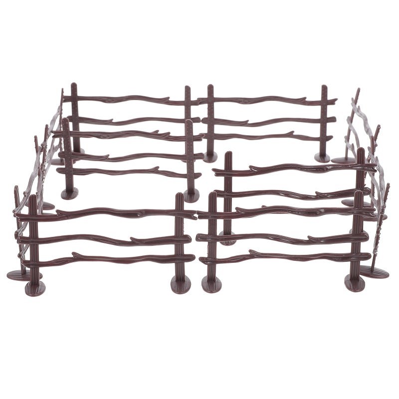 20pcs Simulation Fence Horse Corral Fencing Accessories Mini Garden Fence - Image 1