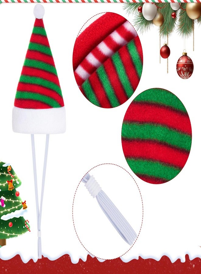 Jmkcoz 6 Pcs Pet Cat Dog Christmas Santa Hat with Scarf Christmas Costume Outfit Set Holiday Party Cosplay Dress Up Supplies for Puppy Kitten (Classic) - Image 2