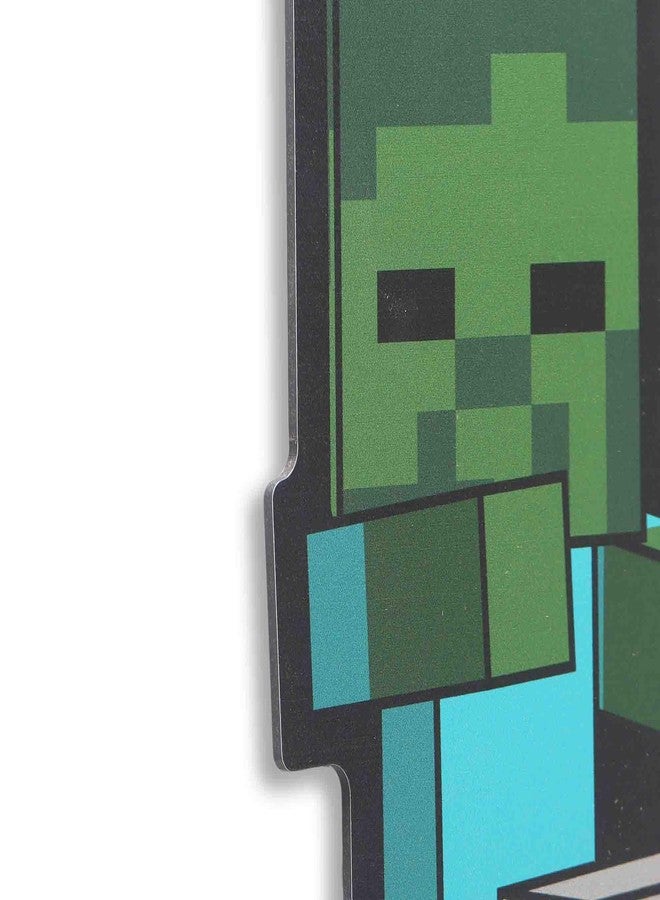 Open Road Brands Minecraft Zombie Chicken Jockey Metal Wall Decor - Fun Minecraft Sign for Bedroom or Game Room - Image 4