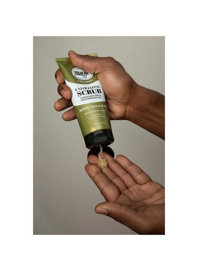 SoftSheen-Carson Oftsheencarson Magic Men'S Grooming Facial Exfoliating Scrub Softens Smooths And Clarify With Cocoa Butter And Cedarwood Oil For Beard Skin And Scalp 6.7 Fluid Ounces - Image 5