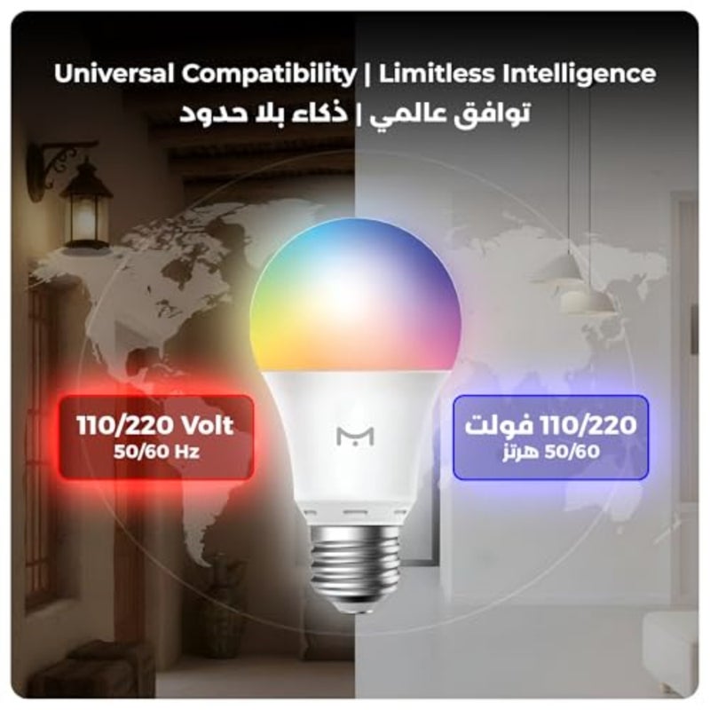smart bulb, works with Alexa google home, 12 W, E27 Led bulb, smart RGB WW/WC WiFi Light bulb, dimmable, 16 Million Colours, 1100 Lumens, No Hub Required - Image 2
