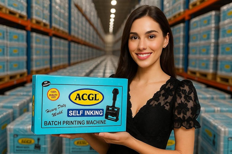 ACGL 2MM Heavy Duty Batch Printing Machine | Super Fast Manual Coder | Steel Heavy Body with Hard Rubber Font | for Batch No., MRP, Expiry, Packing Date Printing (50–500 Gram Range) - Image 3