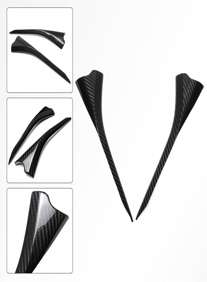 Jogon Dry Carbon Fiber Inner Door Speaker Upper Trim for Corvette C8 Z51 Z06 Stingray HTC Coupe 2020 2021 2022 2023 2024 2025, Dashboard Side Cover Panel (Glossy CF) - Image 5