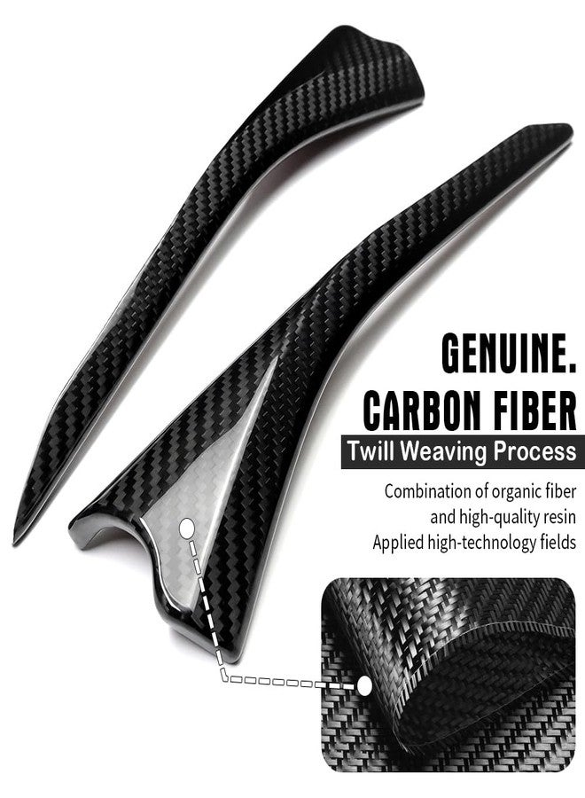 Jogon Dry Carbon Fiber Inner Door Speaker Upper Trim for Corvette C8 Z51 Z06 Stingray HTC Coupe 2020 2021 2022 2023 2024 2025, Dashboard Side Cover Panel (Glossy CF) - Image 4
