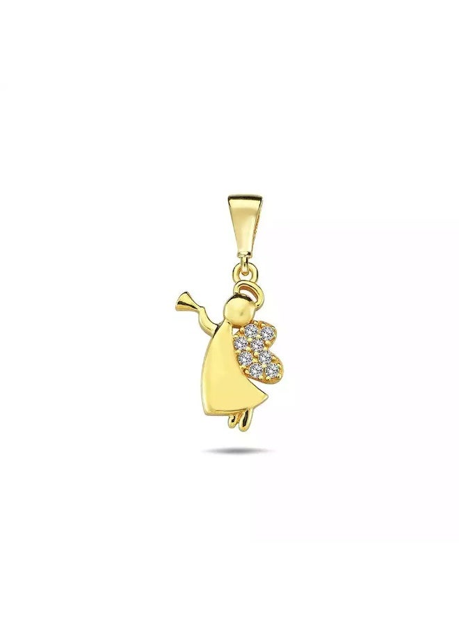 Ruby Art Gold 18K Pure Gold Pendant for girl Love messenger pendant            -  0.99 Gram - Image 1