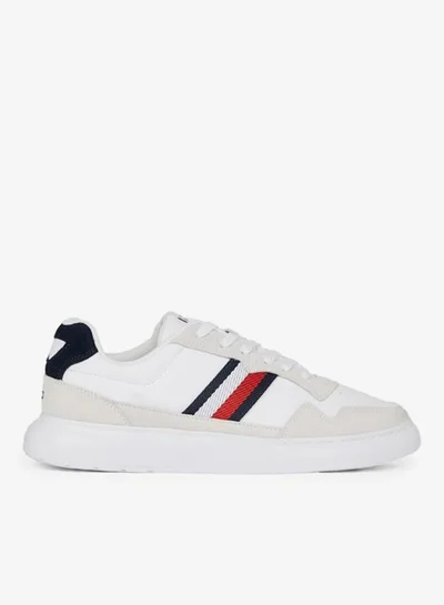 TOMMY HILFIGER Lace Up Low Top Leather Sneakers