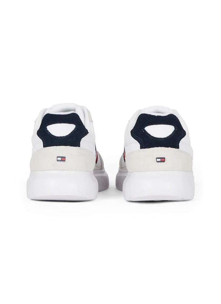 TOMMY HILFIGER Lace Up Low Top Leather Sneakers