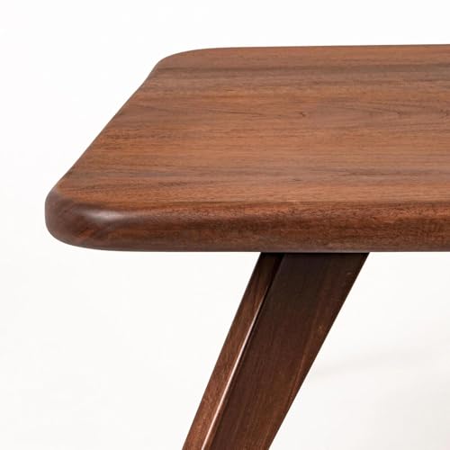 ADVRZO Solid Sheesham Wood Squre Coffee Table for Living Room | Modern Center Table with Sturdy Triangular Legs | Wooden Tea Table for Home & Office (Squre Coffee Table, 56x56X41CM) (Asthetic) - Image 5