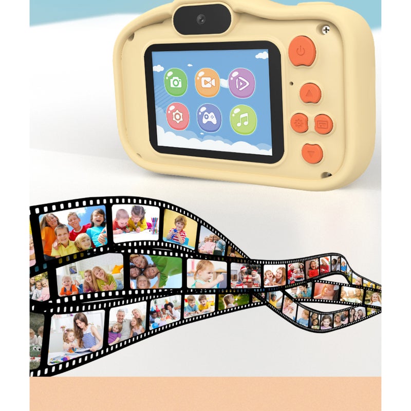 Kids Camera: Purple 32G Memory Card Card Reader HD AI Autofocus - Drop Resistant Silicone Case Mini SLR for Toddlers Young Photographers Home Outdoor Play - Image 5