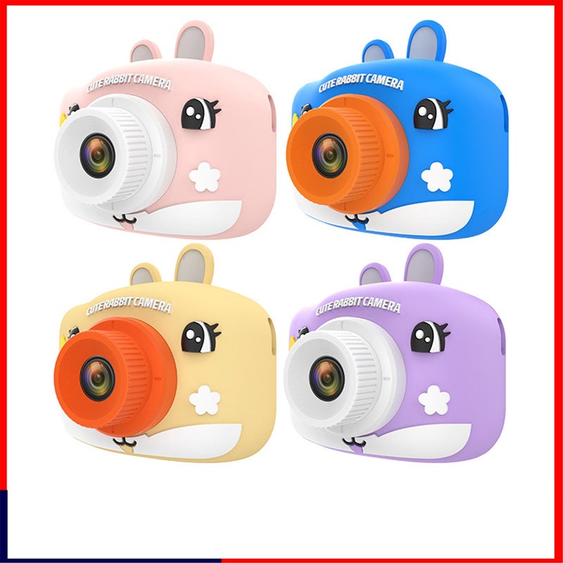 Kids Camera: Purple 32G Memory Card Card Reader HD AI Autofocus - Drop Resistant Silicone Case Mini SLR for Toddlers Young Photographers Home Outdoor Play - Image 2