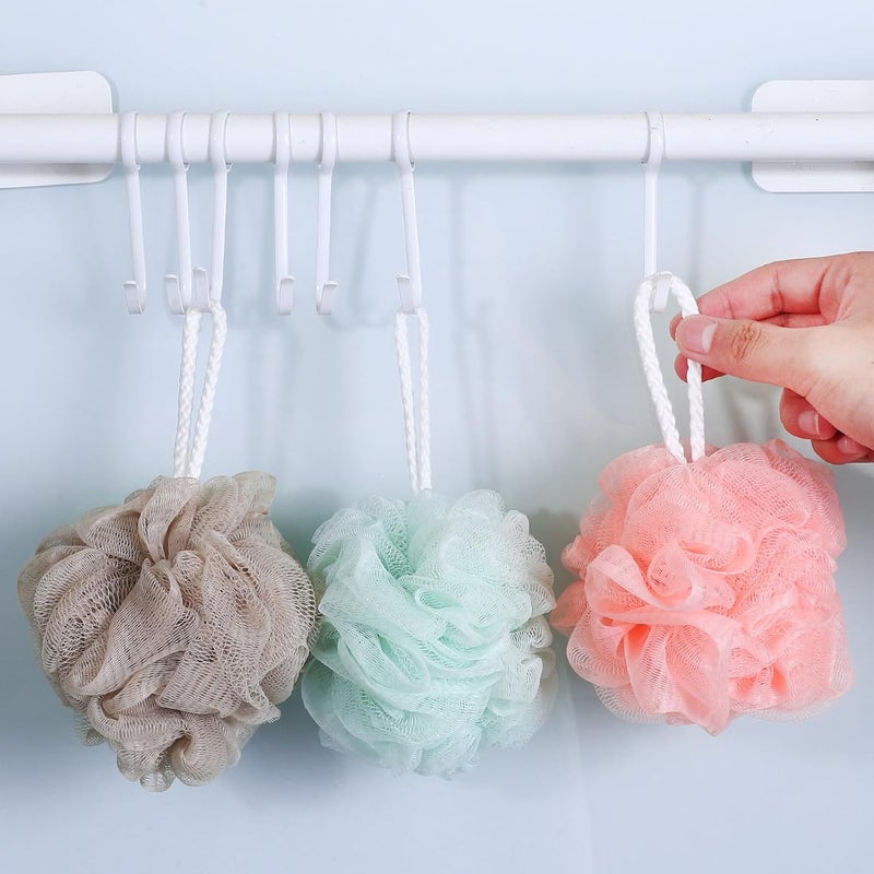 Healeved 7pcs Bath Loofah Body Scrubber Exfoliating Shower Puff Mesh Balls Set for Daily Bathing and Skin Cleansing - Image 5