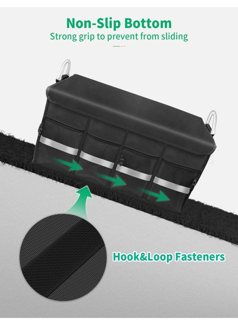 car trunk organizer, foldable storage box, car storage, SUV organizer, car accessories, waterproof car organizer, car bag, car cleaning box, cargo storage, car tools box, Saudi car accessories - Image 5