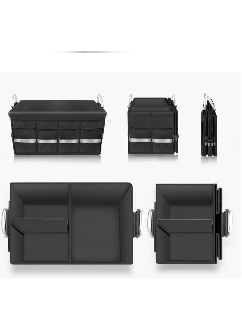 car trunk organizer, foldable storage box, car storage, SUV organizer, car accessories, waterproof car organizer, car bag, car cleaning box, cargo storage, car tools box, Saudi car accessories - Image 2
