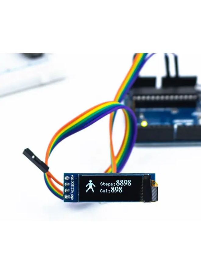 5pcs White 0.91 Inch I2C IIC OLED Display Module Screen DC 3.3V 5V Compatible with Arduino Raspberry PI - Image 3