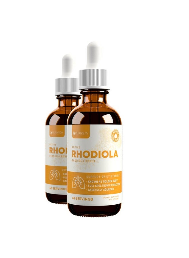 Rejuvica Health Active Rhodiola - Rhodiola Root Extract with Natural Rosavins - Liquid Delivery for Better Absorption - Supports Energy & Stress  - Image 1