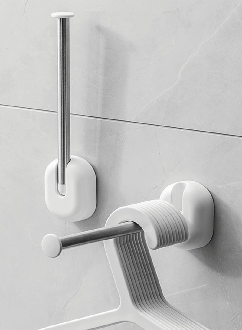 Y&D Hanger Stacker Clothes Hangers Storage Holder Set, 2PCS 304 Stainless Steel Organizer Stacker, Space Saving Caddy Stand for Closet Laundry Room - Image 1