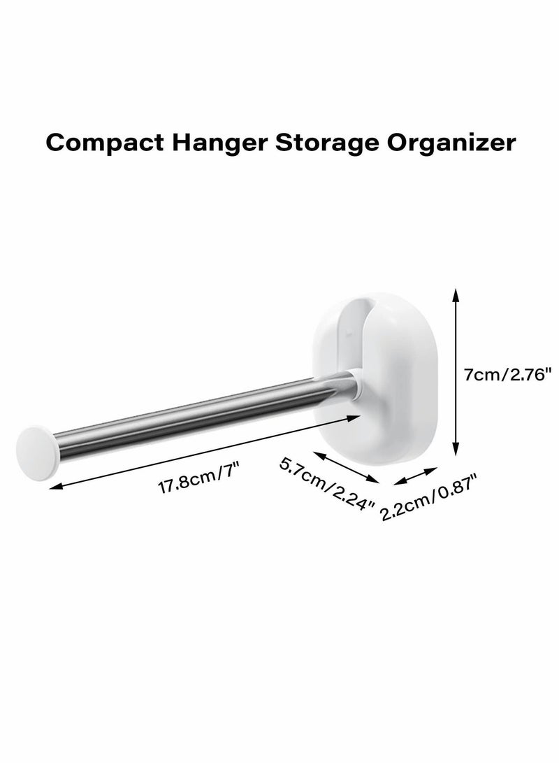 Y&D Hanger Stacker Clothes Hangers Storage Holder Set, 2PCS 304 Stainless Steel Organizer Stacker, Space Saving Caddy Stand for Closet Laundry Room - Image 5