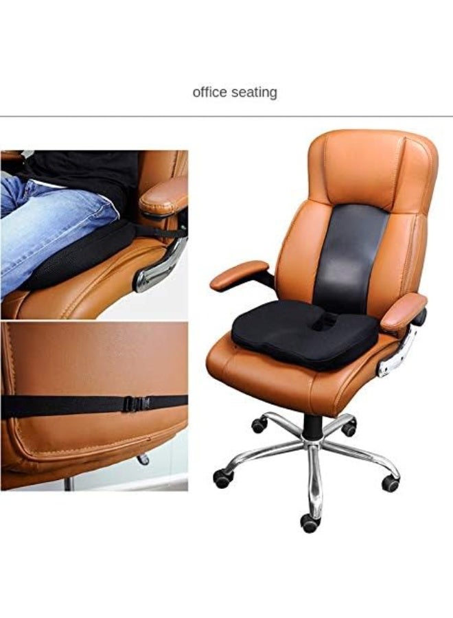Memory Foam Orthopedic Coccyx Seat Cushion for Spine Support and Pain Relief - Image 3