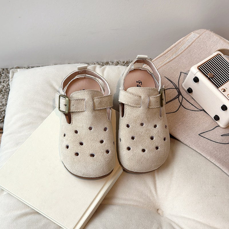 Girls' Leather Shoes 2025 Spring New Little Girls Princess Shoes Soft Sole Children'S Shoes Single Shoes Breathable Baby Birkenstock Shoes - Image 5