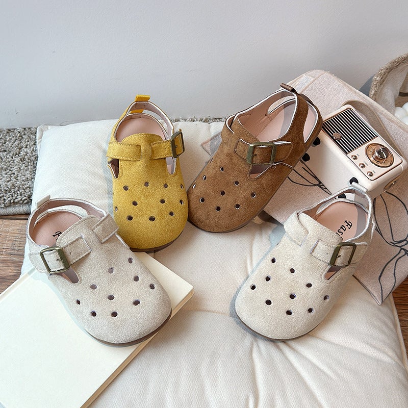 Girls' Leather Shoes 2025 Spring New Little Girls Princess Shoes Soft Sole Children'S Shoes Single Shoes Breathable Baby Birkenstock Shoes - Image 2