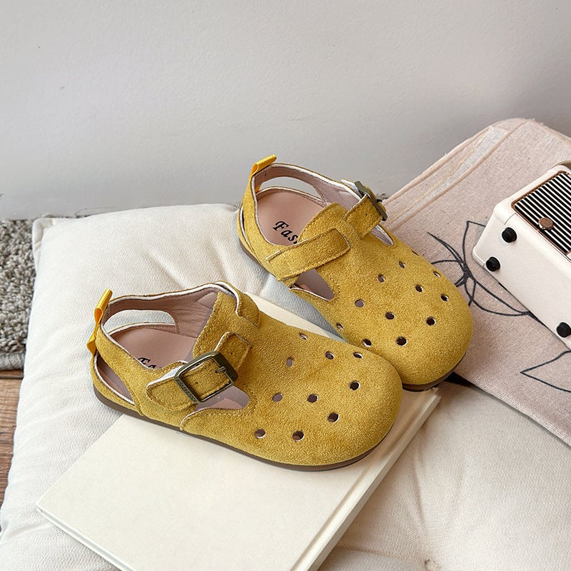 Girls' Leather Shoes 2025 Spring New Little Girls Princess Shoes Soft Sole Children'S Shoes Single Shoes Breathable Baby Birkenstock Shoes - Image 3