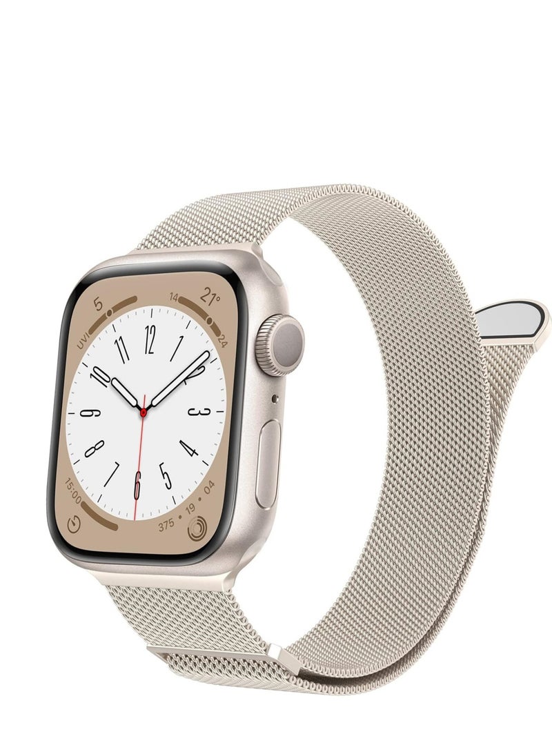 MARGE PLUS Marge Plus Compatible with Apple Watch Band 38mm 40mm 41mm Women and Men, Stainless Steel Mesh Loop Magnetic Clasp Replacement for  - Image 1