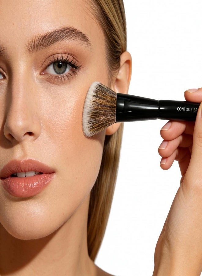 GlintMagic+ Angled Face Brush Contour Brush Multi-Task for Contour, Blush, Foundation,Bronzer & Concealer | Ultra-Soft, Precise Sculpting & Seamless Blending - Image 2