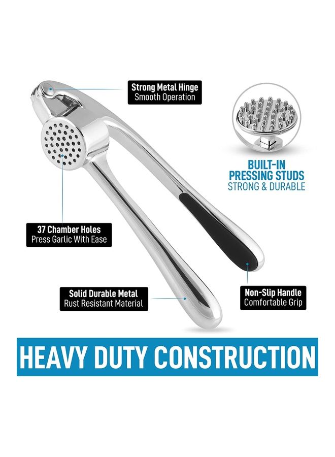 Aknur Garlic Press Silver - Image 4