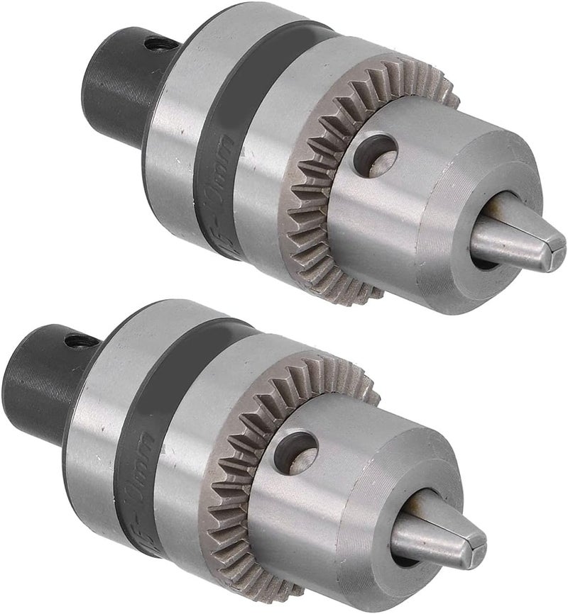 AYNEFY 2 sets of key chucks, 3-claw heavy-duty drill chuck, aluminum alloy converter tools 1/2 inch 1.5-10mm, accessories drill - Image 4