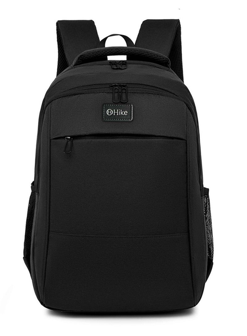 Hike Unisex Durable Sling Laptop Backpack Water Resistant Premium Casual Daypack for Travel/Business/College/School, HK9901-Black - Image 1