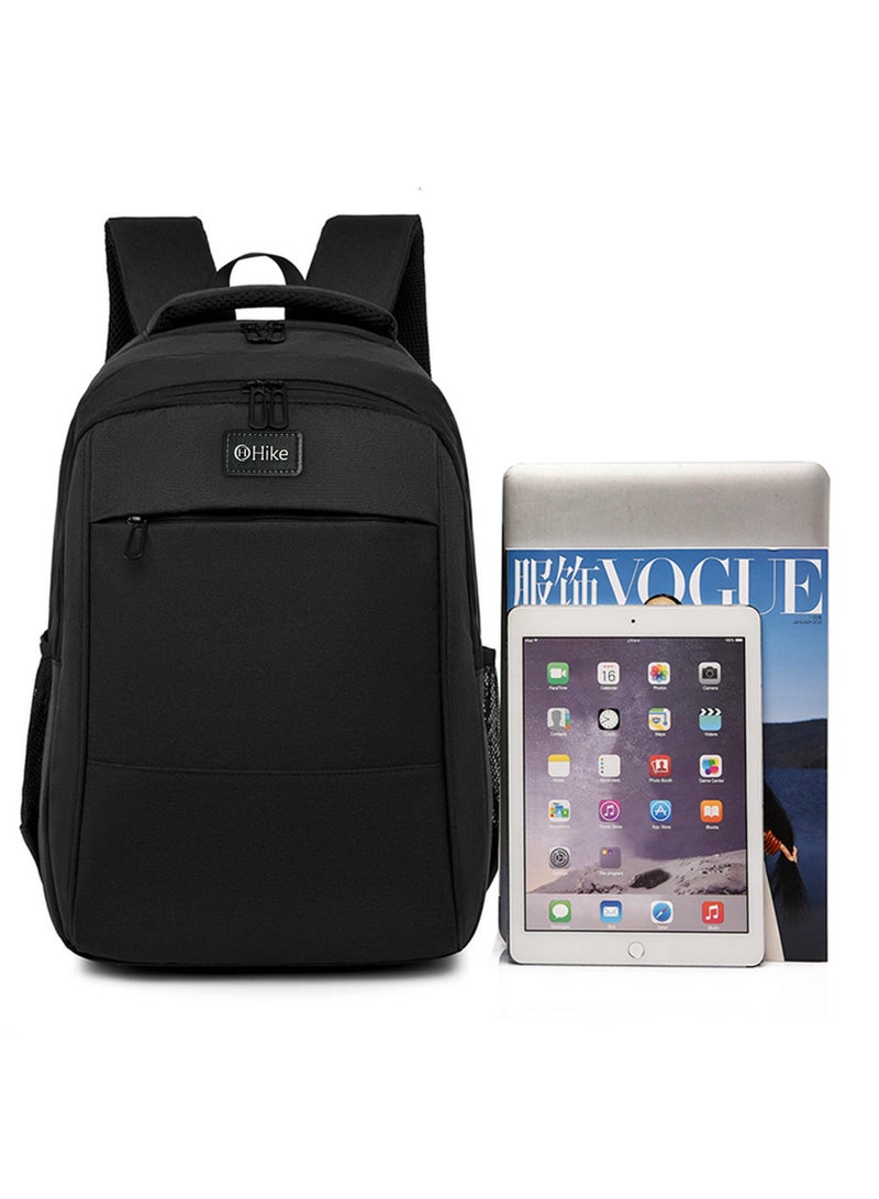 Hike Unisex Durable Sling Laptop Backpack Water Resistant Premium Casual Daypack for Travel/Business/College/School, HK9901-Black - Image 4