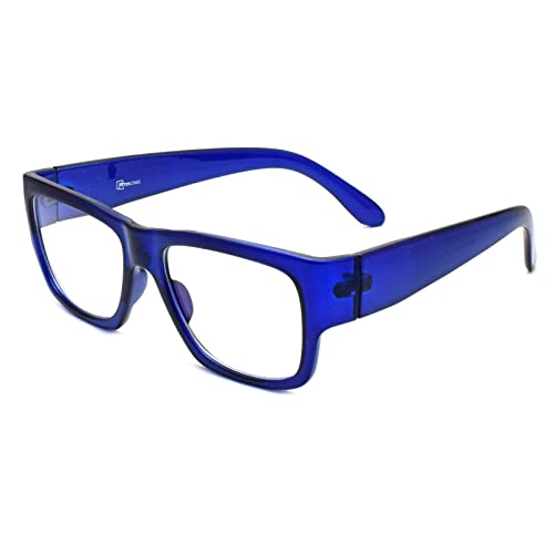 Peter Jones Blue Thick Frame Unisex Blue Light Blocking Computer Glasses (5487BL) - Image 3