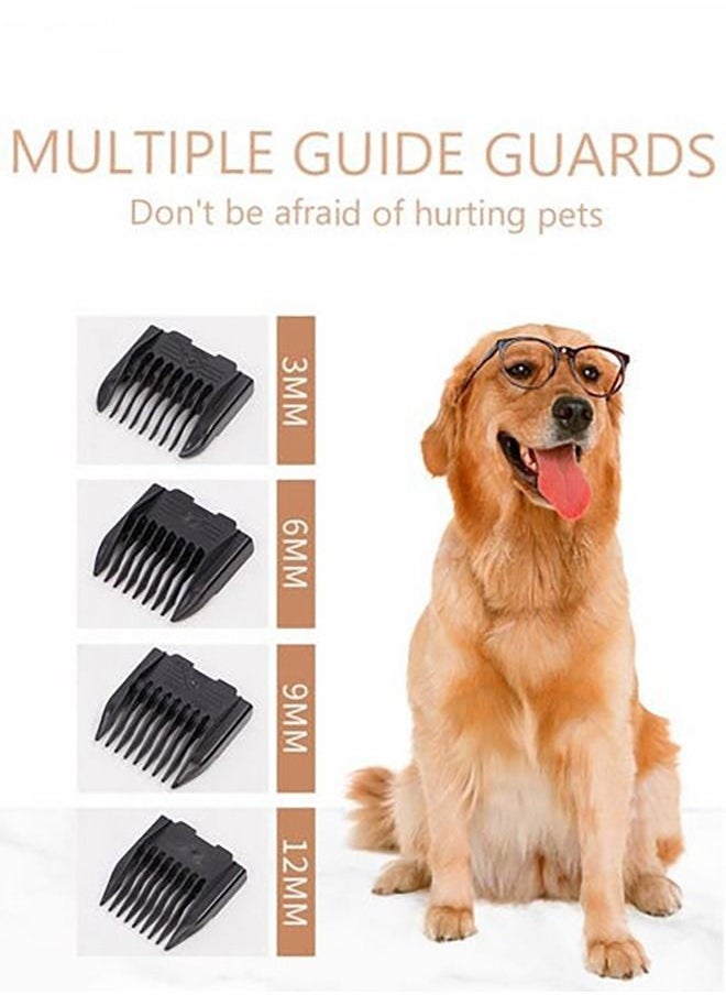 XiuWoo Pet Grooming Kit Low Noise Pet Hair Trimming Tool for Dogs and Cats Multifunction Rechargeable Shaver with Replace Heads Nail Clippers, Files, Scissors, Comb  - Image 2