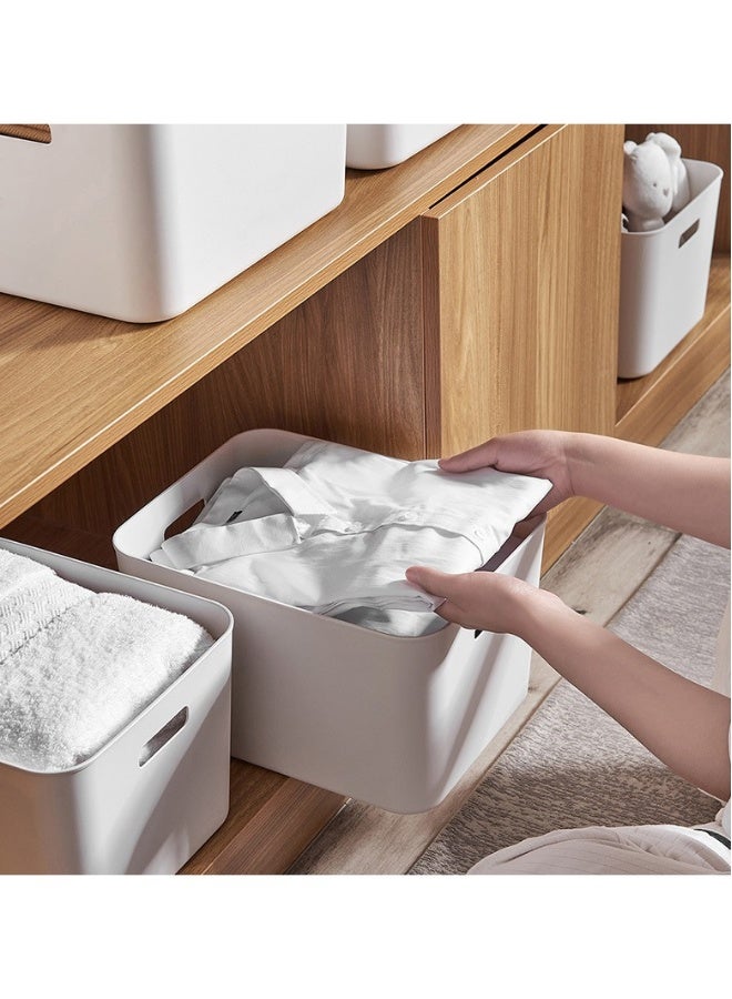 AL RAID 4 Pack - White Box Pantry Cupboard Storage Organizer Basket Bin (Samll) - Image 5