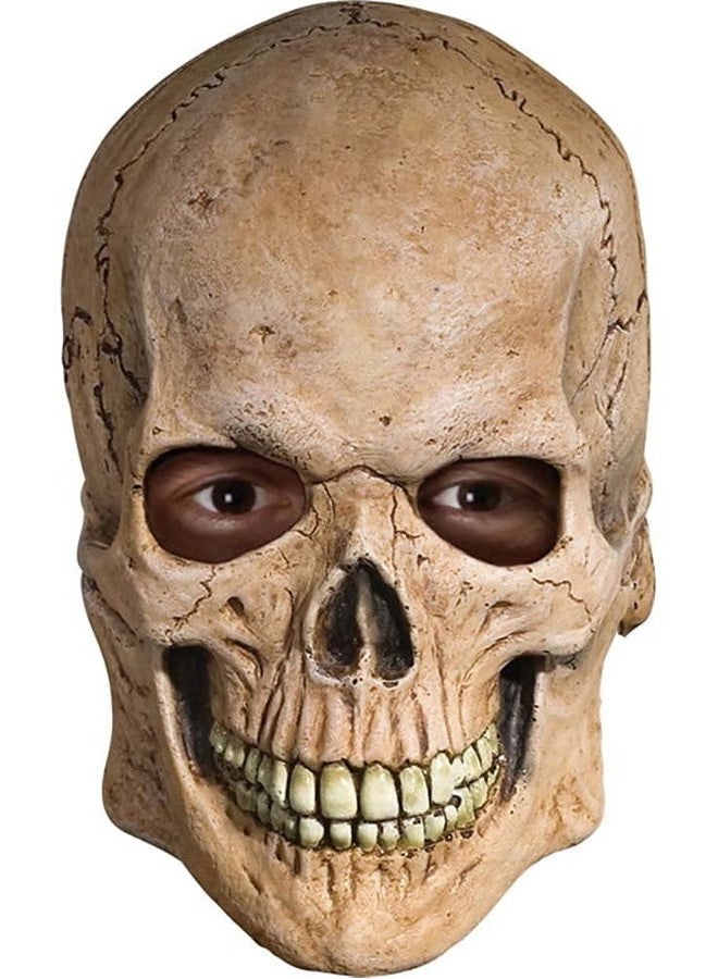 RUBIE'S Costume Deluxe Overhead Skull Mask, Tan, One size - Image 1