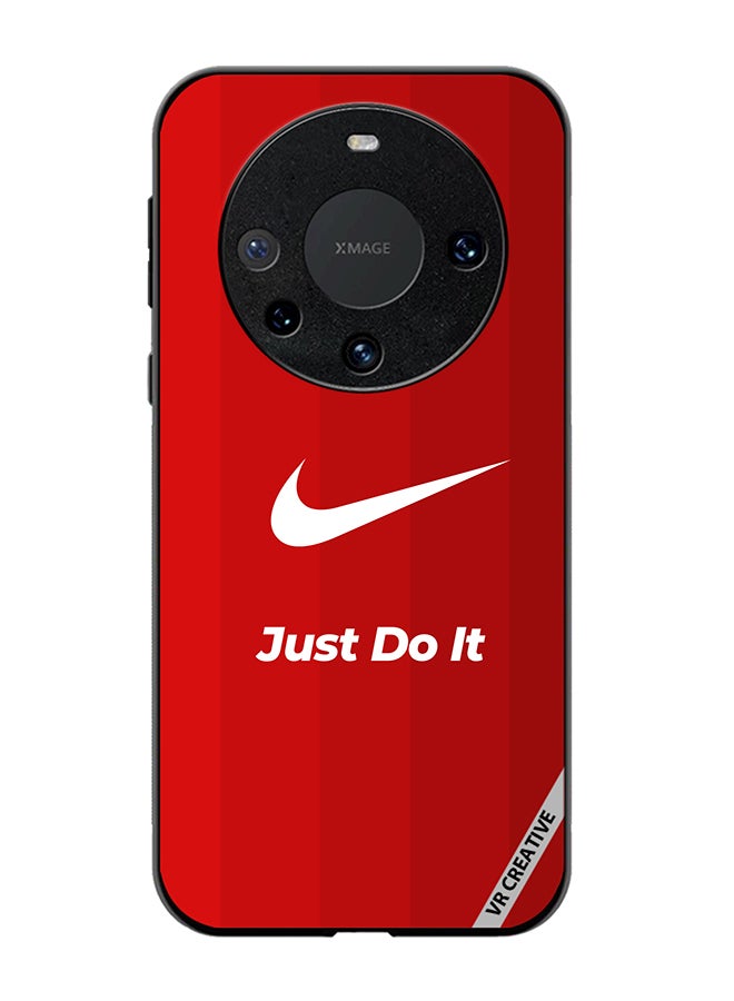 VR CREATIVE غطاء حماية لهاتف هواوي ميت 60 برو بتصميم شعار نايك باللون الأحمر متعدد الألوان - Image 1