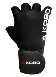 Kobo Spandex Wtg-09 Gym Gloves With Wrist Support, Large (Black)  - Image 2