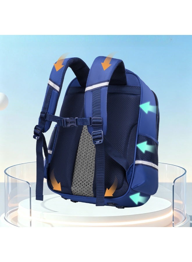 Kids School Backpack Grades 3-6 Simple Cartoon Design - Large Capacity, Lightweight, Ergonomic & Waterproof - Back to School Gift - Image 4