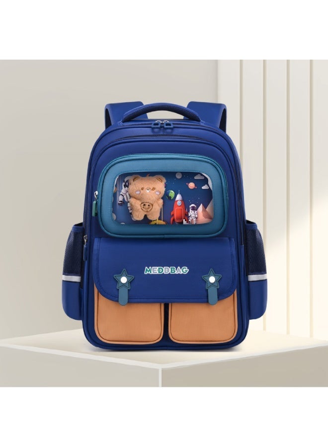 Kids School Backpack Grades 3-6 Simple Cartoon Design - Large Capacity, Lightweight, Ergonomic & Waterproof - Back to School Gift - Image 1