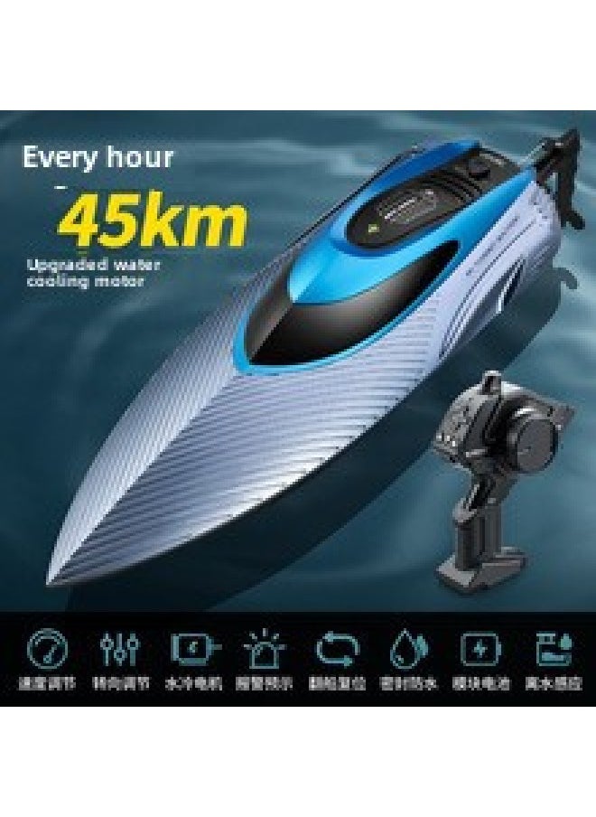 S3 Remote Control Boat High Horsepower Large Remote Control High Speed Boat Speedboat Children's Water Toy Charging Boat Model Cross Border-Color:S3-extra Large Water Cooled 45 Speed ​​-Specification:Three-power Package-two Spare Batteries  - Image 1