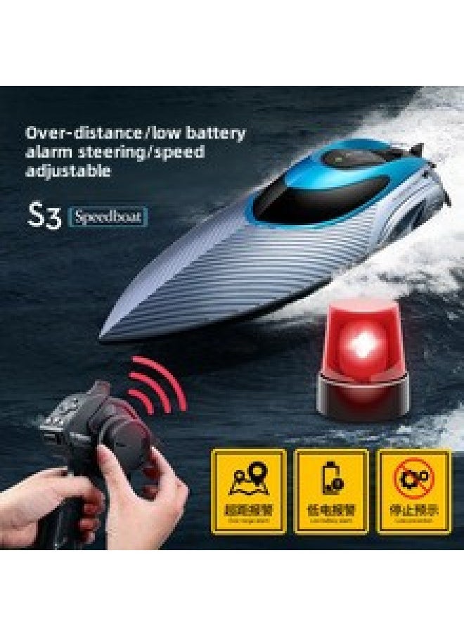 S3 Remote Control Boat High Horsepower Large Remote Control High Speed Boat Speedboat Children's Water Toy Charging Boat Model Cross Border-Color:S3-extra Large Water Cooled 45 Speed ​​-Specification:Three-power Package-two Spare Batteries  - Image 4