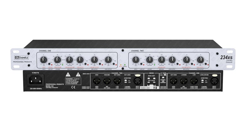 da.beatz. Dabeatz 234-XS Professional 4-Way Audio Crossover | 2/4 Channel Stereo & Mono Splitter | XLR Output |High, Mid, Bass,Sub Control | 24dB/Oct Linkwitz Riley Filter | DJ & Stage Subwoofer - Image 1