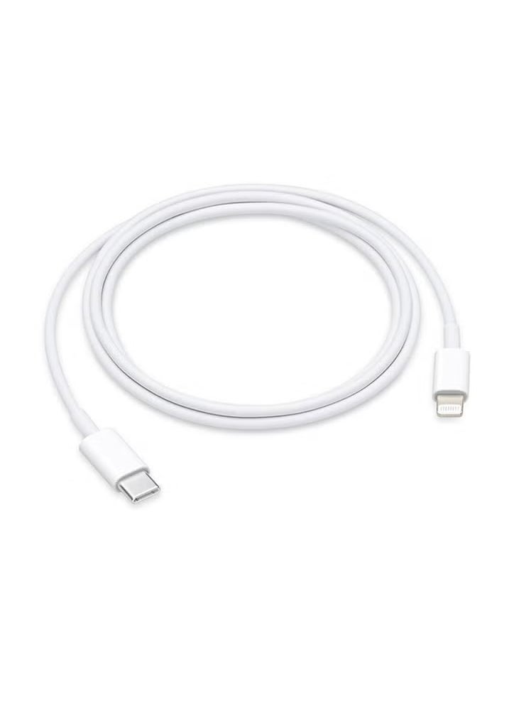 Shopy-Basket - USB-C To Lightning Cable White For iPhone, iPad, or iPod, 1 Meter - Image 1